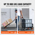 Aluminum Hand Truck, 2 in 1, 136 kg Max Load Capacity, Heavy Duty Industrial Convertible Folding Hand Truck and Dolly, Utility Cart Converts from Hand Truck to Platform Cart with Rubber Wheels