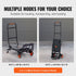 Aluminum Hand Truck, 2 in 1, 136 kg Max Load Capacity, Heavy Duty Industrial Convertible Folding Hand Truck and Dolly, Utility Cart Converts from Hand Truck to Platform Cart with Rubber Wheels