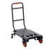 Aluminum Hand Truck, 2 in 1, 136 kg Max Load Capacity, Heavy Duty Industrial Convertible Folding Hand Truck and Dolly, Utility Cart Converts from Hand Truck to Platform Cart with Rubber Wheels