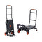 Aluminum Hand Truck, 2 in 1, 136 kg Max Load Capacity, Heavy Duty Industrial Convertible Folding Hand Truck and Dolly, Utility Cart Converts from Hand Truck to Platform Cart with Rubber Wheels