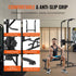 Power Tower with Bench, 10-Level Height Adjustable Pull Up Bar Stand Dip Station & Detachable Bench, Multi-Function Home Gym Strength Training Fitness Equipment with Backrest, Elbow Pads, 440LBS