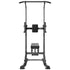 Power Tower with Bench, 10-Level Height Adjustable Pull Up Bar Stand Dip Station & Detachable Bench, Multi-Function Home Gym Strength Training Fitness Equipment with Backrest, Elbow Pads, 440LBS