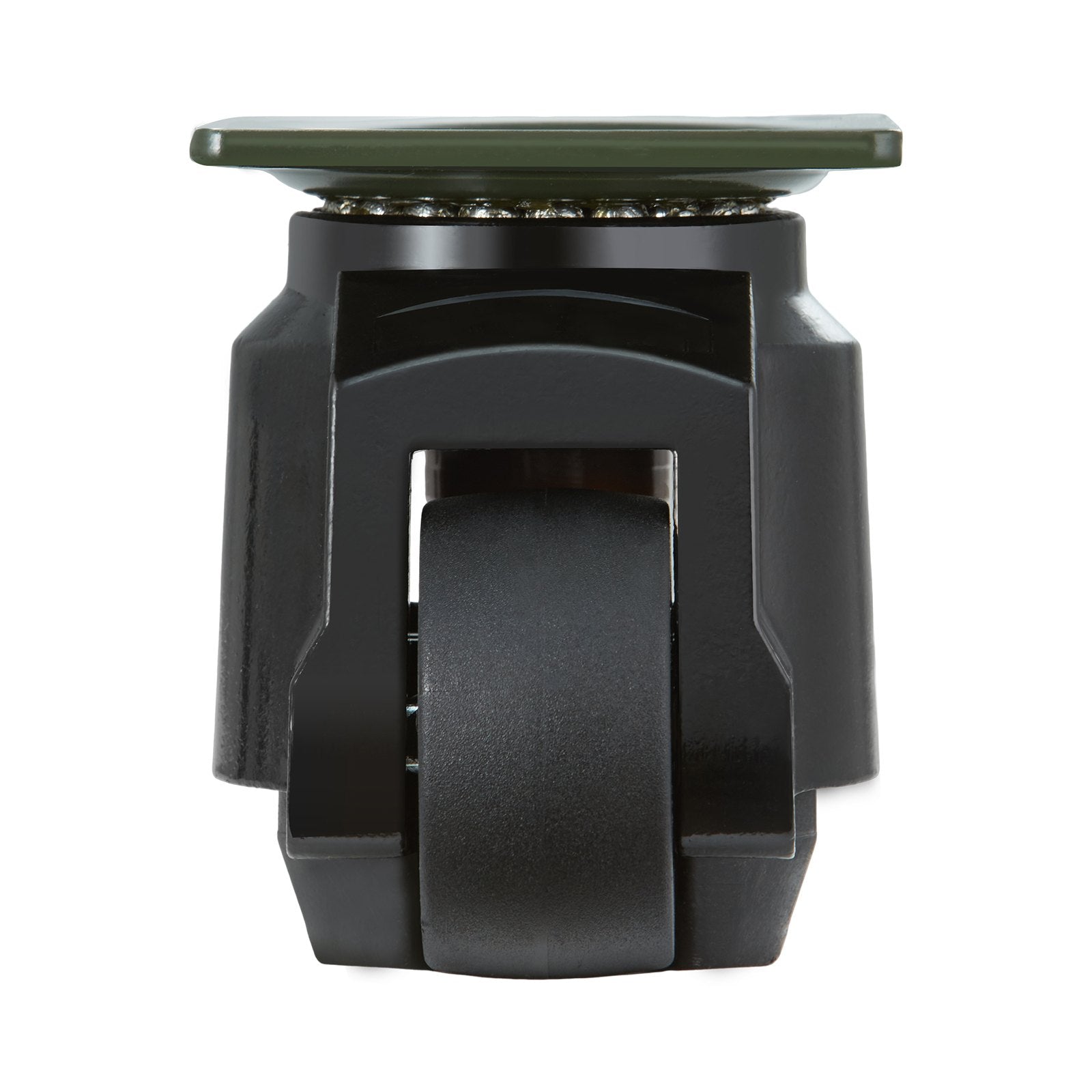 Leveling Casters, Set of 4, 1000 kg Total Load Capacity, 63.5 mm, Heavy Duty with Upgraded Handle Design, 360 Degree Swivel Caster Wheels, Adjustable Casters with Feet for Workbench, Machine