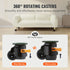 Leveling Casters Set of 4 Heavy Duty 360° Swivel Wheels 500kg Capacity