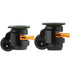 Leveling Casters Set of 4 Heavy Duty 360° Swivel Wheels 500kg Capacity