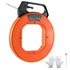 100ft Fiberglass Fish Tape Wire Puller Non-Conductive Cable Tool