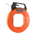 Fish Tape, 100 ft, 3/16-inch, Fiberglass Wire Puller with Optimized Housing and Handle, Easy-to-Use Cable Puller Tool, Flexible Wire Fishing Tools for Wall and Electrical Conduit, Non-Conductive