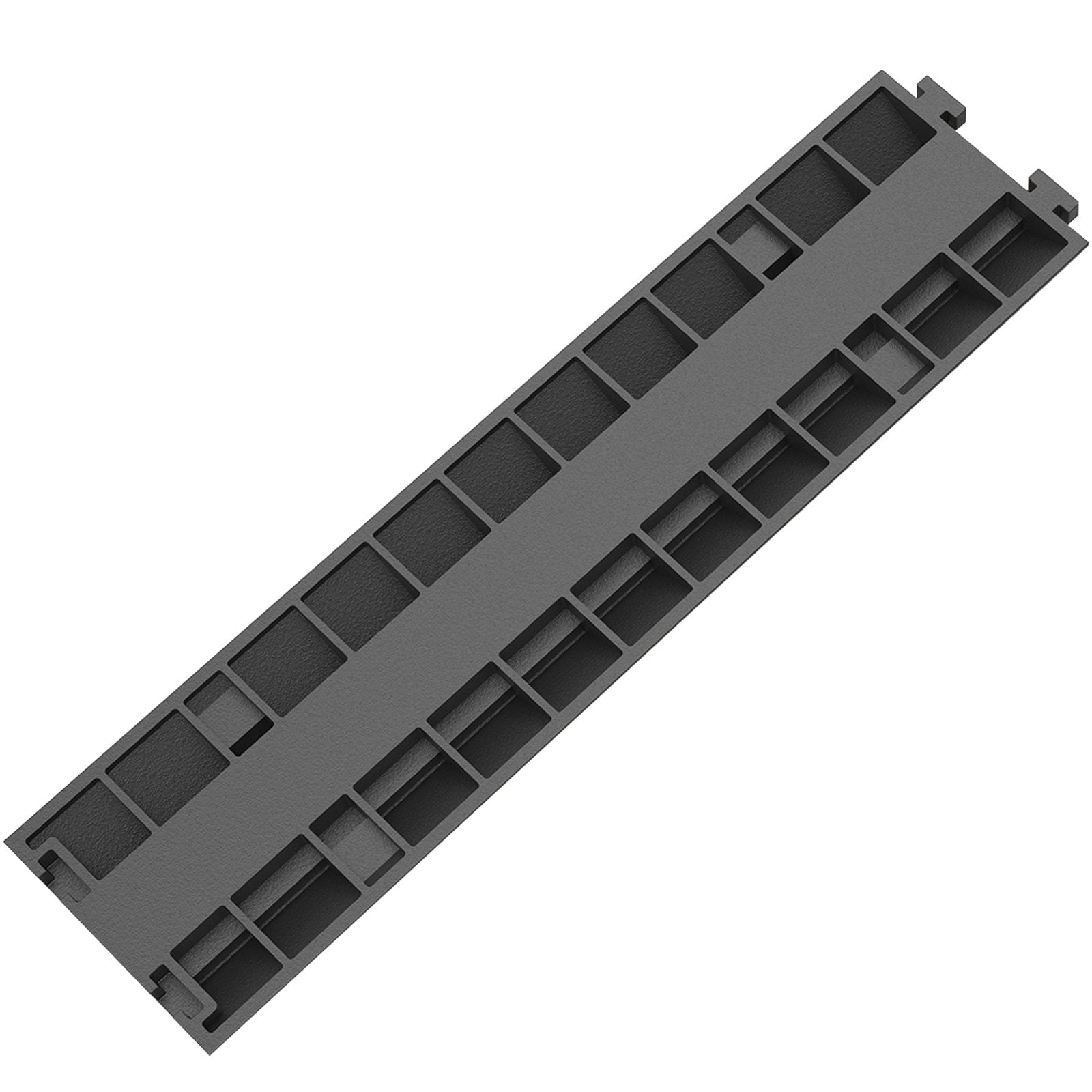 Cable Protector Ramp, 5 Packs 2 Channels Speed Bump Hump, Rubber Modular Speed Bump Rated 11000 LBS Load Capacity, Protective Wire Cord Ramp Driveway Rubber Traffic Speed Bumps Cable Protector