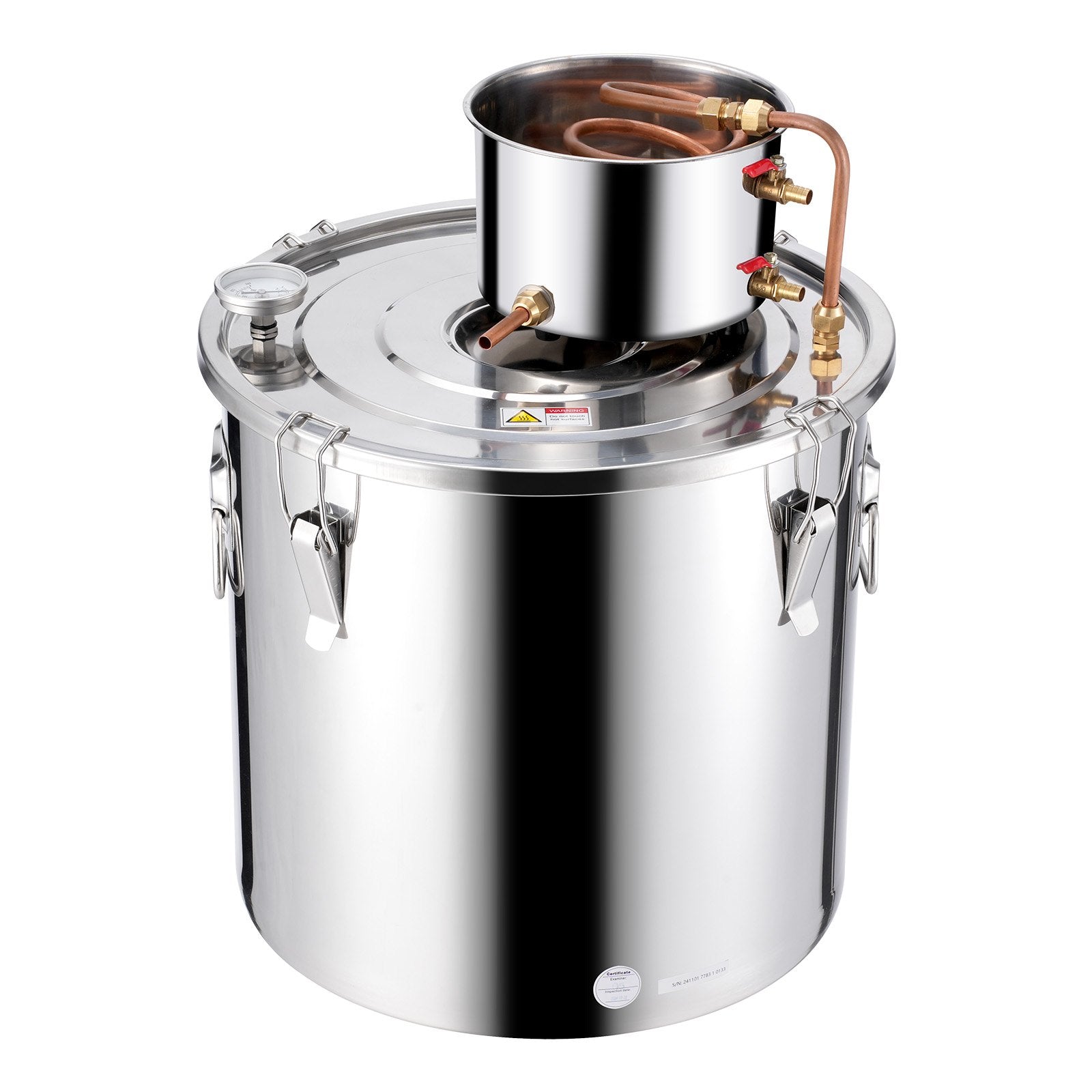 Moonshine Still 13 Gal Water Alcohol Distiller Brewing Kit Stainless Steel