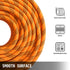 1/2 Inch Double Braid Polyester Rope 200ft Nylon Core Pulling Rope Outdoor