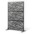 47" x 72" Metal Outdoor Privacy Screen 3 Panel Freestanding Divider