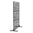 47" x 72" Metal Outdoor Privacy Screen 3 Panel Freestanding Divider