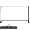 Telescopic Backdrop Banner Stand 8' x 8' Banner Stand Adjustable Step and Repeat Backdrop Banner Stand Retractable Banner Stand with Carrying Bag (8 ft)
