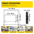 Telescopic Backdrop Banner Stand 8' x 8' Banner Stand Adjustable Step and Repeat Backdrop Banner Stand Retractable Banner Stand with Carrying Bag (8 ft)