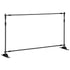 Telescopic Backdrop Banner Stand 8' x 8' Banner Stand Adjustable Step and Repeat Backdrop Banner Stand Retractable Banner Stand with Carrying Bag (8 ft)