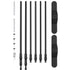 Telescopic Backdrop Banner Stand 8' x 8' Banner Stand Adjustable Step and Repeat Backdrop Banner Stand Retractable Banner Stand with Carrying Bag (8 ft)