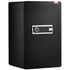 Single Door 3.5 cu.ft Safe Box with Key Lock & Password, Safe Lock Box with Fireproof Bag, Key Rack, LED Light, and 2 Shelves for Money, Documents, Jewelry, and Valuables, Black
