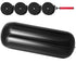 4 Pack 10x28in Boat Fenders Ribbed Vinyl Boat Bumpers with Ropes Black