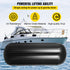 4 Pack 10x28in Boat Fenders Ribbed Vinyl Boat Bumpers with Ropes Black