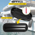 4 Pack 10x28in Boat Fenders Ribbed Vinyl Boat Bumpers with Ropes Black