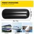 4 Pack 10x28in Boat Fenders Ribbed Vinyl Boat Bumpers with Ropes Black