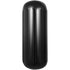 4 Pack 10x28in Boat Fenders Ribbed Vinyl Boat Bumpers with Ropes Black