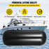 VEVOR Boat Fenders, 10" x 28" Ribbed Fender, 4 Pack Boat Bumpers, Hole Through Middle Ribbed Inflatable Boat Fender with 4 Ropes, for Pontoon Boat Sailboat, Ski Boat, Black