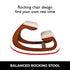 Ergonomic Kneeling Chair Wooden Neck Pain Relief Relieve Fatigue Wood Stool