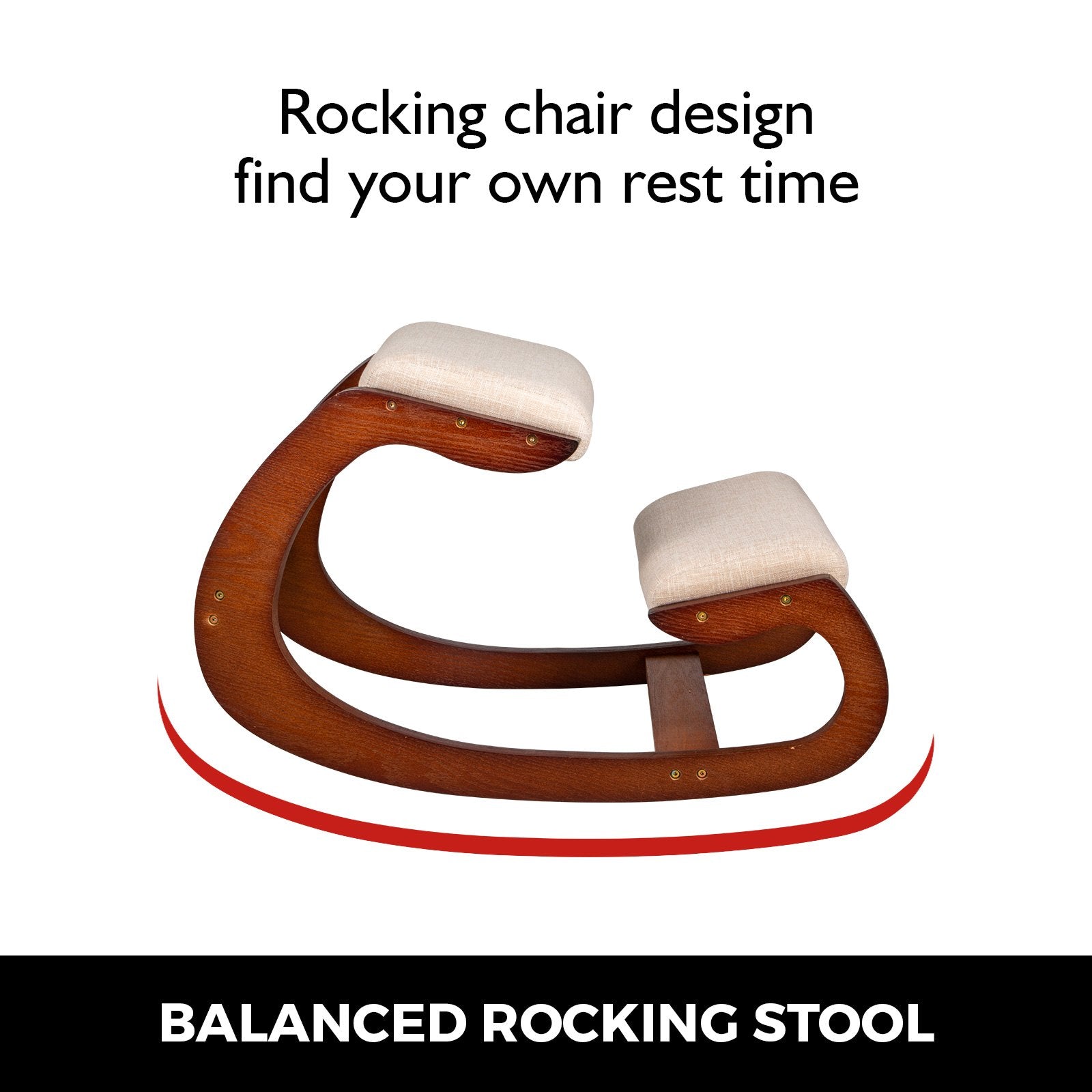 Vevor Ergonomic Kneeling Chair Wooden Neck Pain Relief Relieve Fatigue Wood Stool