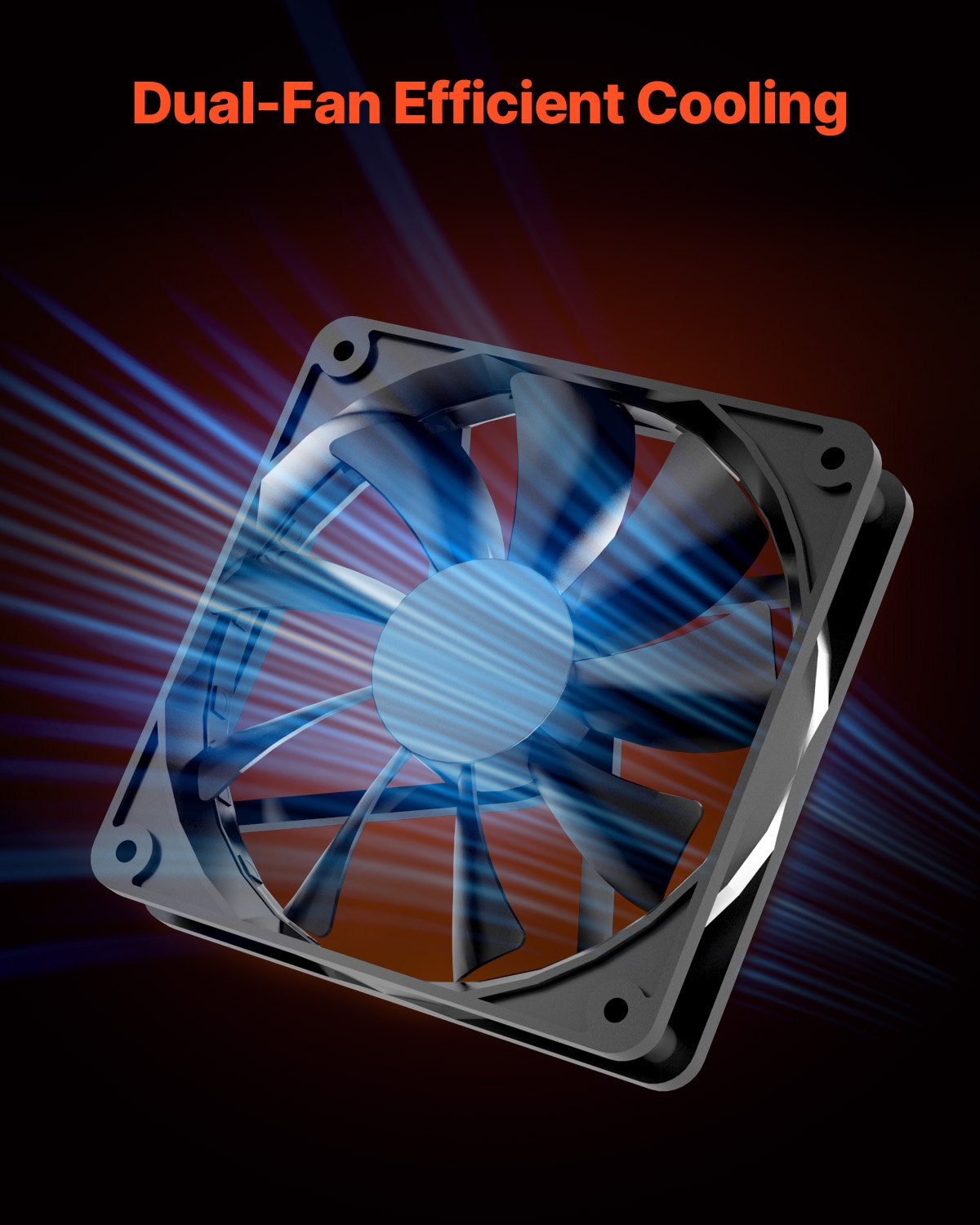 PC Gaming Case Mid-Tower Computer Case with 2 Fans for ATX Motherboard