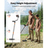 Metal Detector for Adults, 254 mm, Professional High Accuracy Gold Detector, IP68 Waterproof Search Coil with Display, Headphones, 5 Modes, Adjustable Length, for Detecting Gold Treasure Hunting