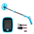 Metal Detector, 101.6 mm, Lightweight Metal Detector with LCD Display, 152.4 mm IP68 Waterproof Search Coil, Adjustable 650-930 mm Gold Detector, Easy to Use, for Detecting Gold Exploration
