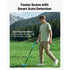 Metal Detector, 101.6 mm, Lightweight Metal Detector with LCD Display, 152.4 mm IP68 Waterproof Search Coil, Adjustable 650-930 mm Gold Detector, Easy to Use, for Detecting Gold Exploration