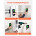 Stud Finder Wall Scanner, 5 in 1, Electronic Wall Stud Detector with Smart Sensor, High-Definition LCD Display and Audio Alarm, for the Center and Edge of Metal, AC Wire, Joists, Pipes, Black
