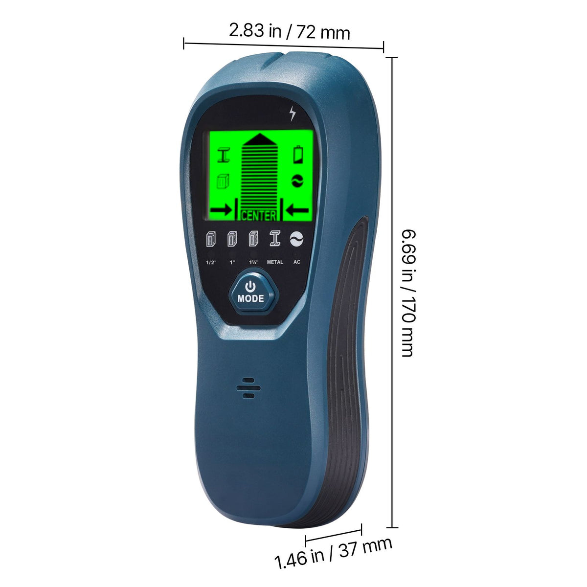5-in-1 Stud Finder Wall Scanner, Electronic Stud Detector, LCD & Alarm, Blue