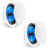 2 PCs 203.2 mm in Ceiling Speakers, 50-Watts, Flush Mount Ceiling & in-Wall Speakers System with Impedance 89dB Sensitivity, for Home Kitchen Living Room Bedroom or Covered Outdoor Porches