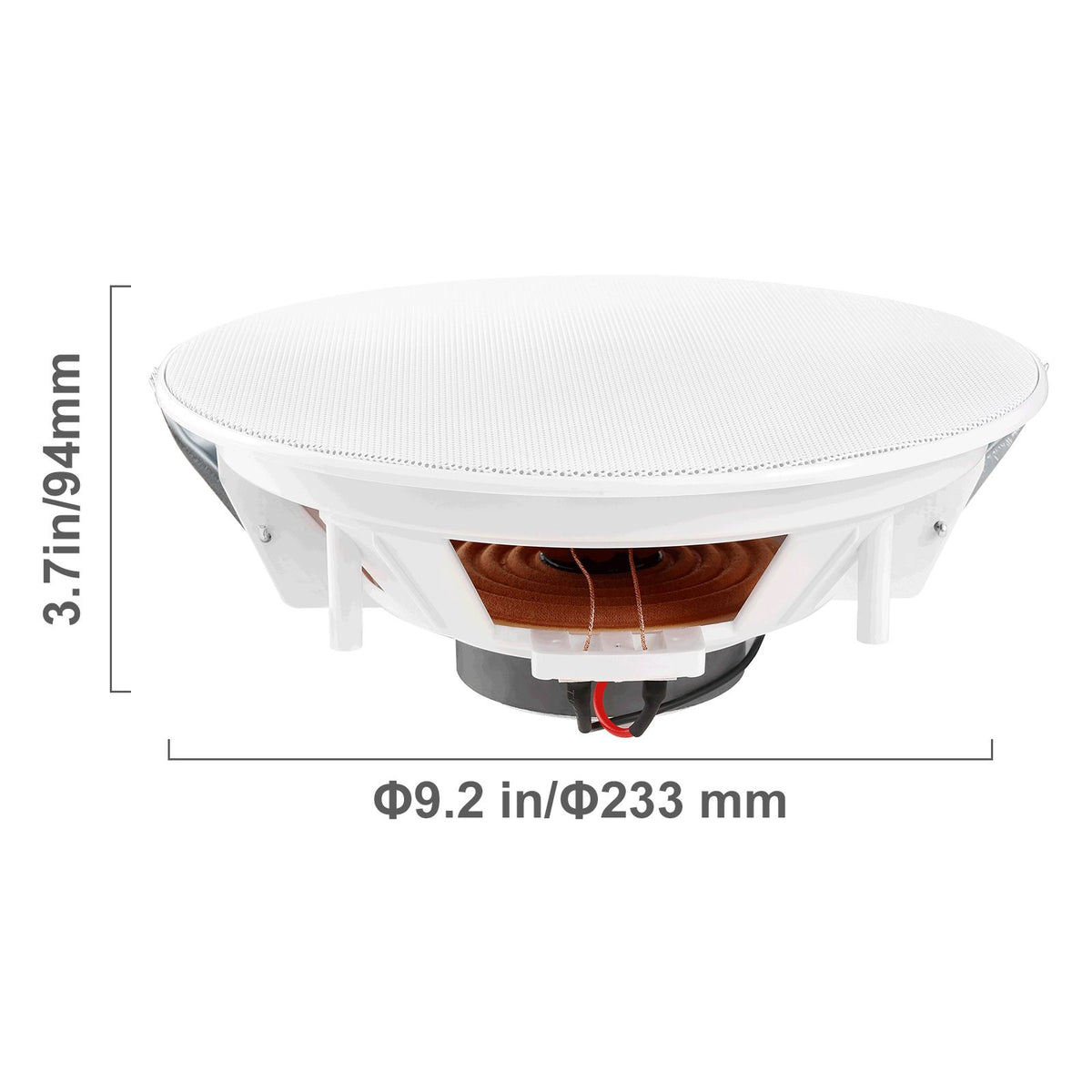 4 PCs 203.2 mm in Ceiling Speakers, 100-Watts, Flush Mount Ceiling & in-Wall Speakers