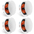 4 PCs 203.2 mm in Ceiling Speakers, 100-Watts, Flush Mount Ceiling & in-Wall Speakers