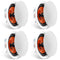 4 PCs 203.2 mm in Ceiling Speakers, 100-Watts, Flush Mount Ceiling & in-Wall Speakers System with 8ΩImpedance 89dB Sensitivity, for Home Kitchen Living Room Bedroom or Covered Outdoor Porches