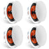 4 PCs 203.2 mm in Ceiling Speakers, 100-Watts, Flush Mount Ceiling & in-Wall Speakers System with 8ΩImpedance 89dB Sensitivity, for Home Kitchen Living Room Bedroom or Covered Outdoor Porches