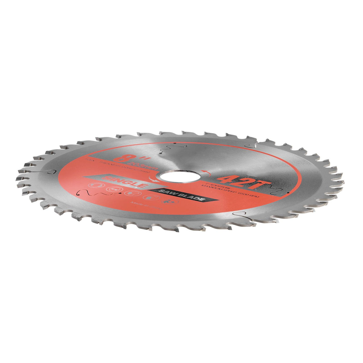 203mm Circular Saw Blade 42T Alloy Wood Cutting Blade 25.4mm Arbor