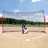Barricade Backstop Net, 16x10 ft Ball Sports Barrier Netting, Portable Practice Equipment with Carry Bag, Protection Screen for Baseball Softball Lacrosse Soccer Hockey Training, for Backyard