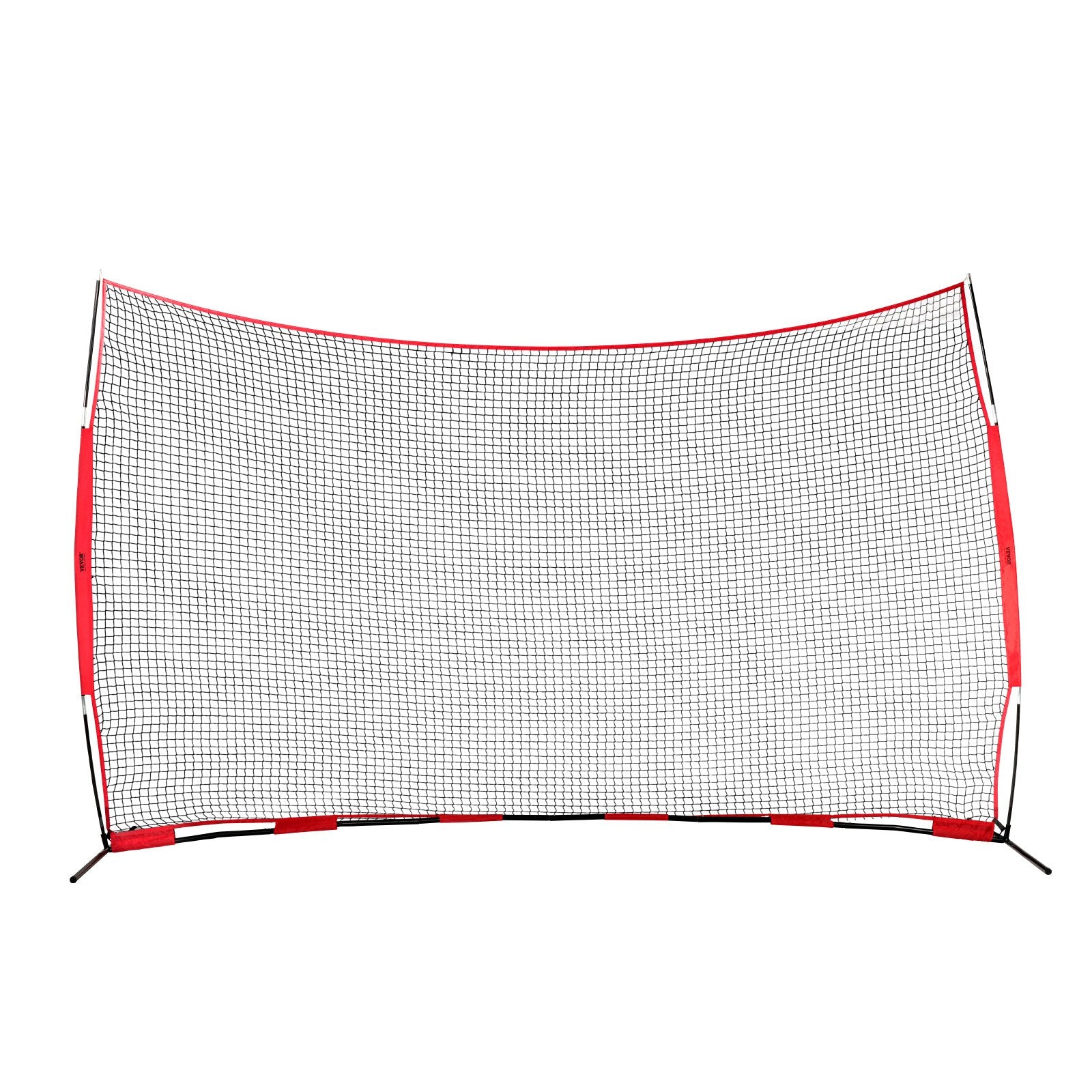 Barricade Backstop Net, 16x10 ft Ball Sports Barrier Netting, Portable Practice Equipment with Carry Bag, Protection Screen for Baseball Softball Lacrosse Soccer Hockey Training, for Backyard