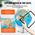 VEVOR Educational Globe for Kids, 254 mm, Interactive AR World Globe with AR Golden Globe APP LED Night Lighting Rotation, STEM Toy Gifts for Kids Compatible with Android or iOS Devices