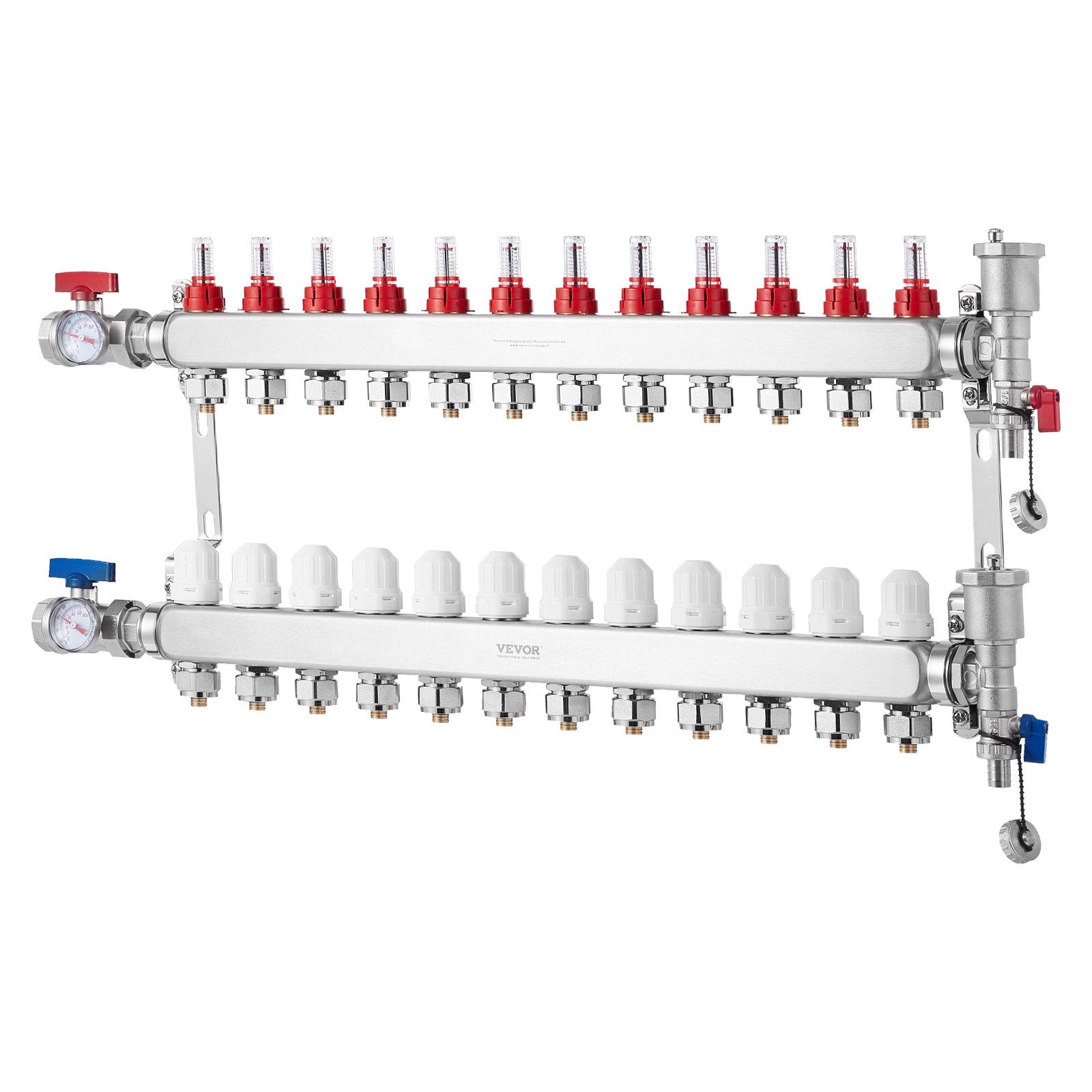 12-Branch Radiant Heat Manifold, 1/2