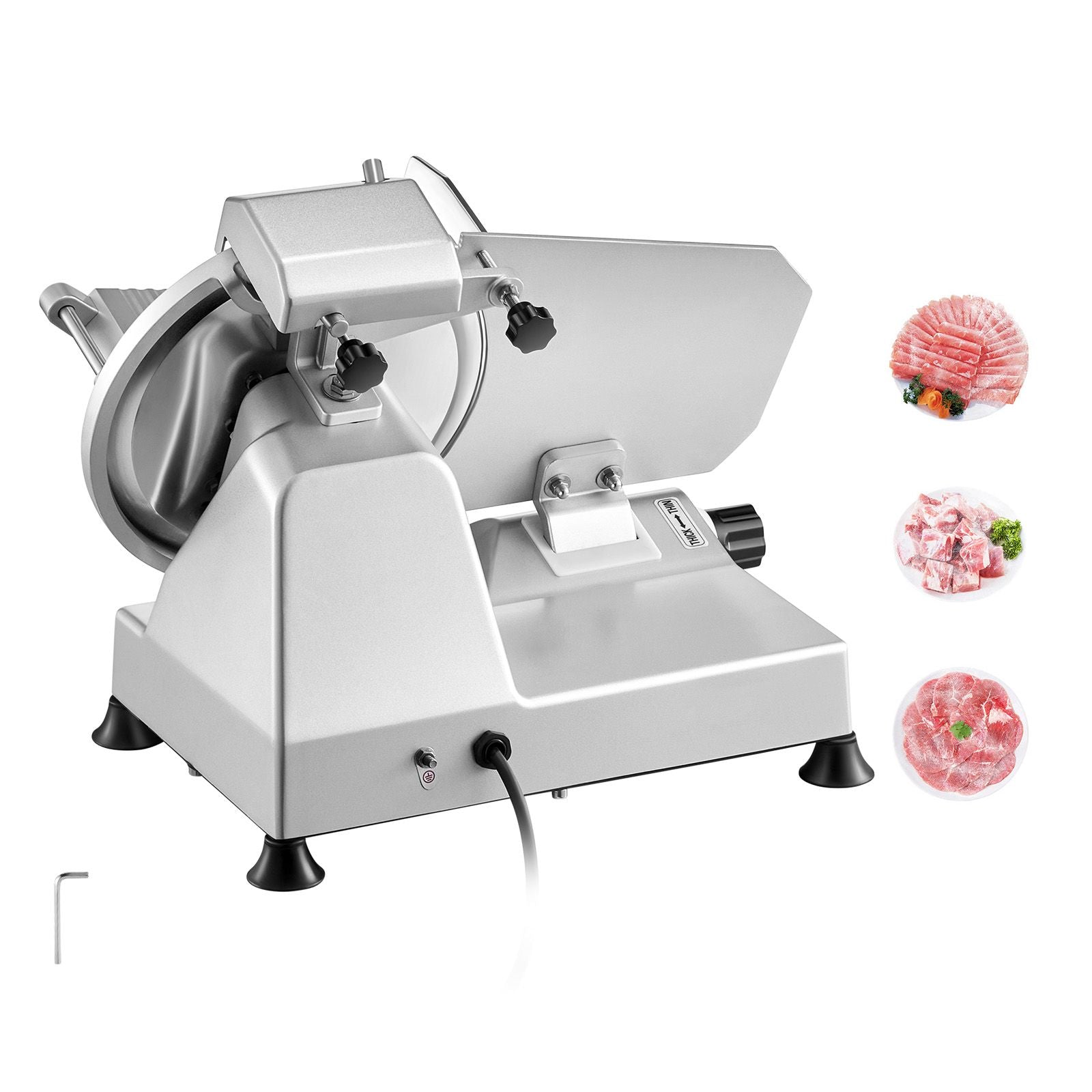 Meat Slicer 180W 250 mm Electric Deli Food Slicer for Meat Bread Cheese