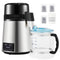 4L Water Distiller 1.5L/H Distilled Water Maker Timing Dual-Temp Silver