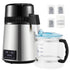 4L Water Distiller 1.5L/H Distilled Water Maker Timing Dual-Temp Silver