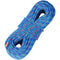 10.2mm Dynamic Climbing Rope, 50M(164ft) Outdoor Rock Climbing Rope 25KN Breaking Tension, Stretchable Fiber Rope with Steel Snap Hooks for Escape, Rappelling, Fire Rescue, Blue