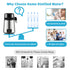4L Water Distiller Distilled Water Maker 1 L/H w/ Timing Dual-Temp Silver